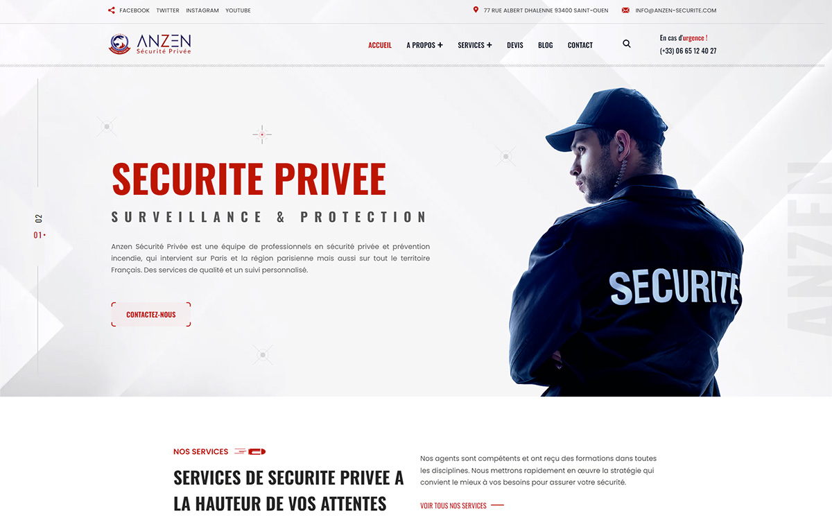 Site web sécurité privée 3